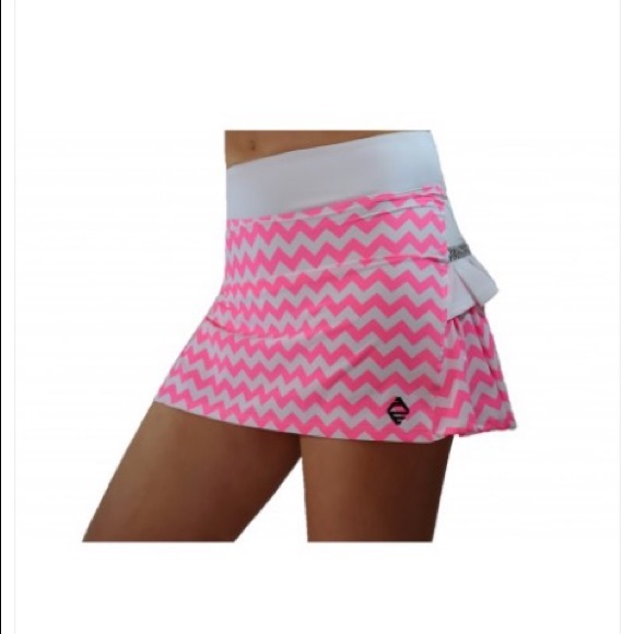 AdEdge Tennis Skirt Chevron Pink - Picture 7 of 8